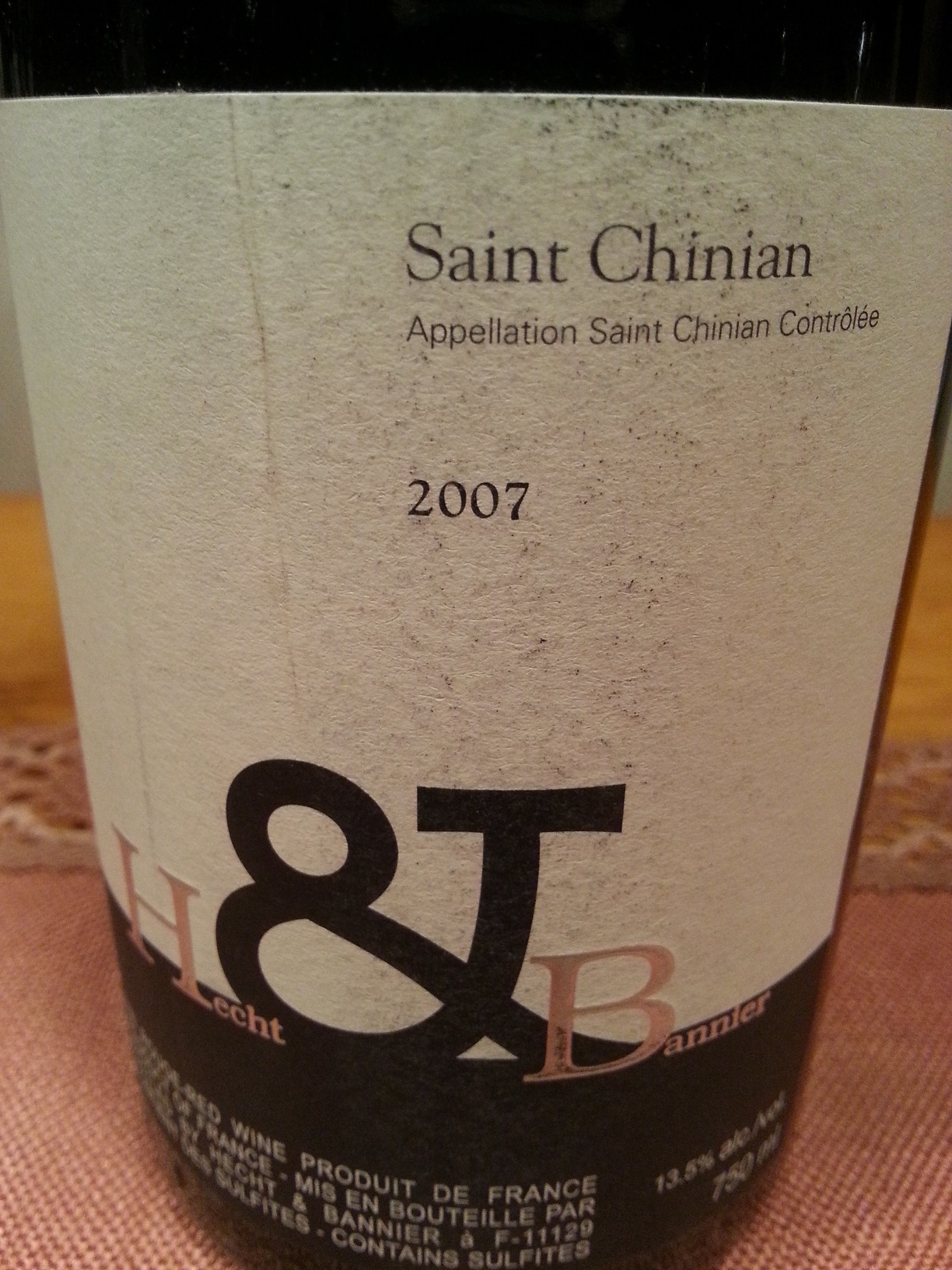 2007 Saint Chinian | Hecht&Bannier