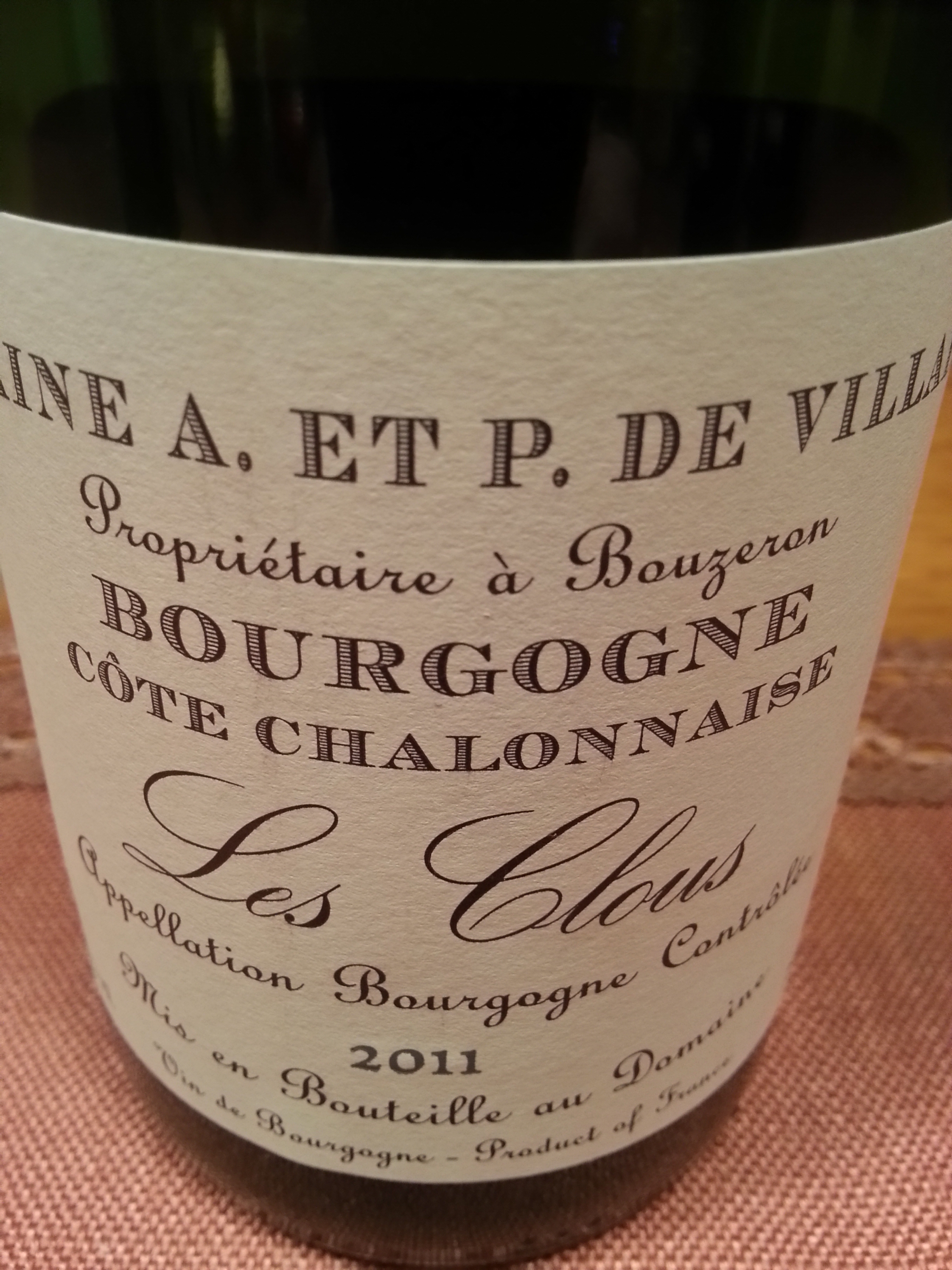 2011 Chardonnay Les Clous | de Villaine