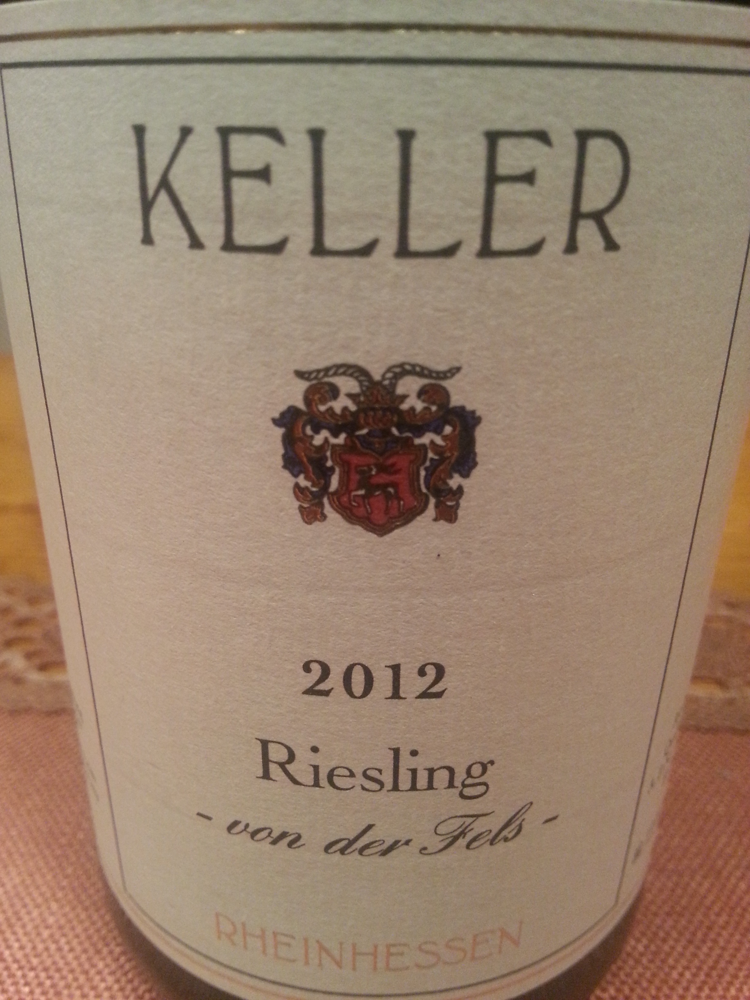 2012 Riesling „von der Fels“ tr. | Keller