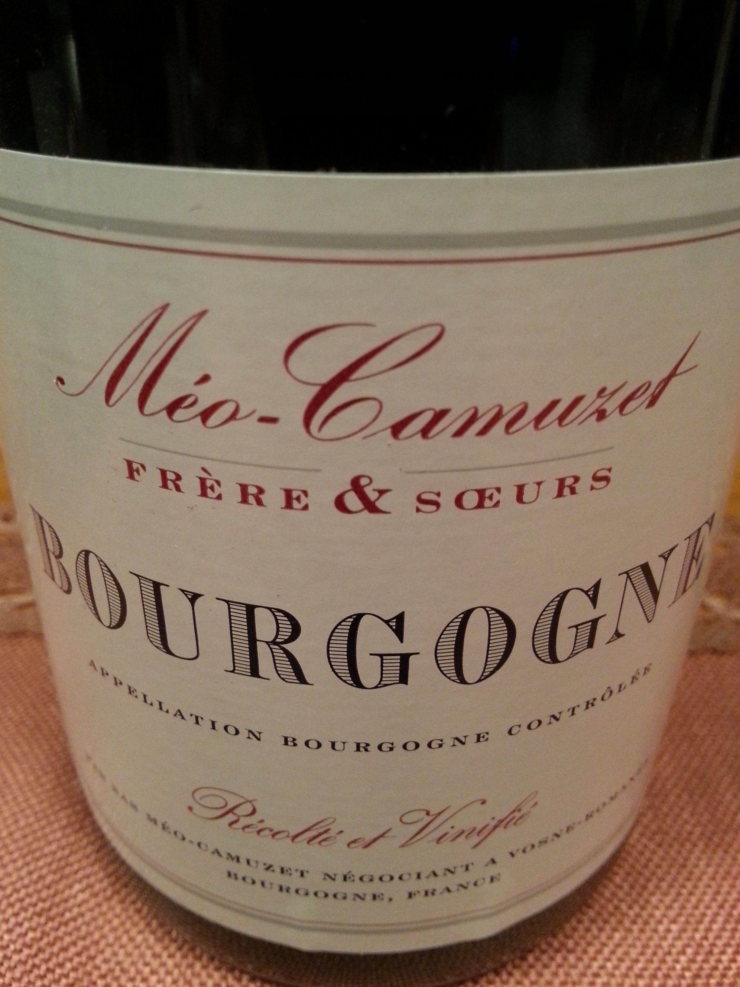 2008 Pinot Noir Bourgogne | Méo Camuzet