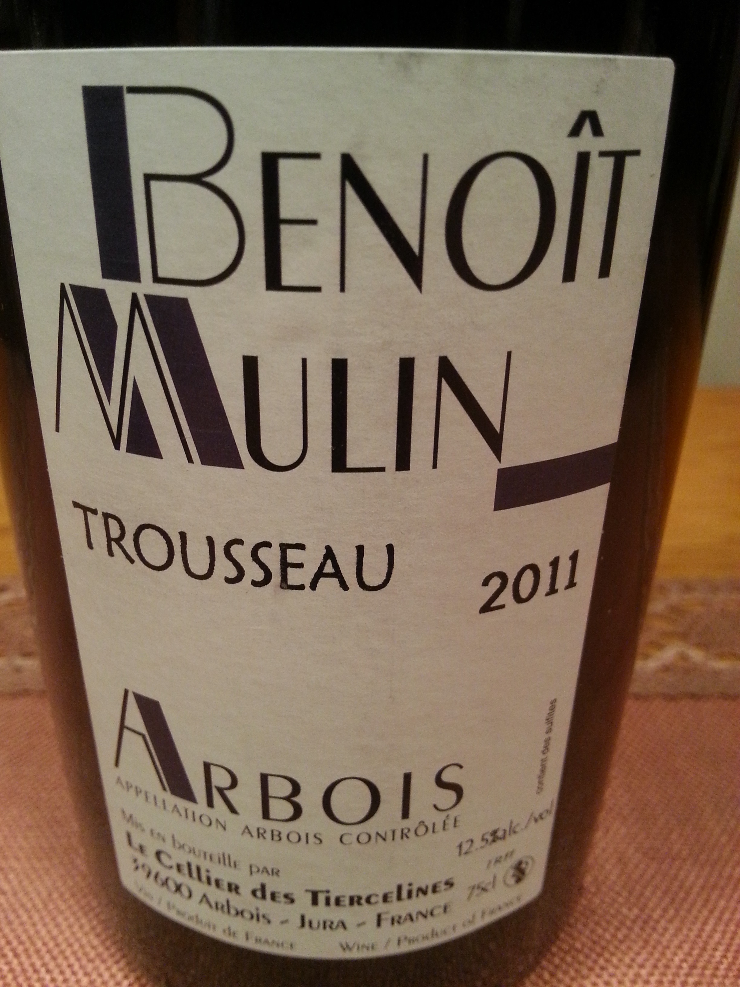 2011 Trousseau Arbois | Benoît Mulin