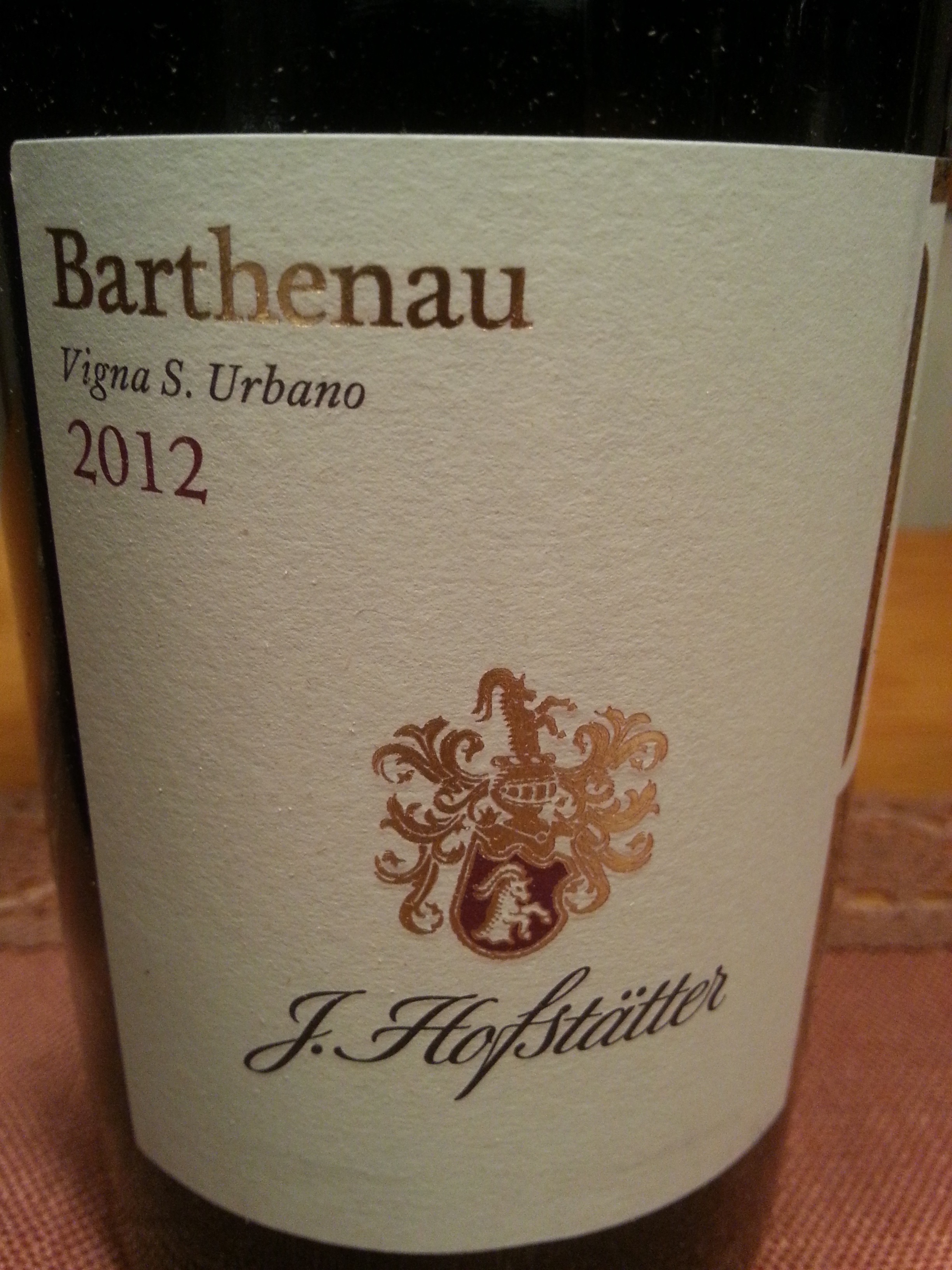2012 Pinot Nero Barthenau Vigna S. Urbano | Hofstätter