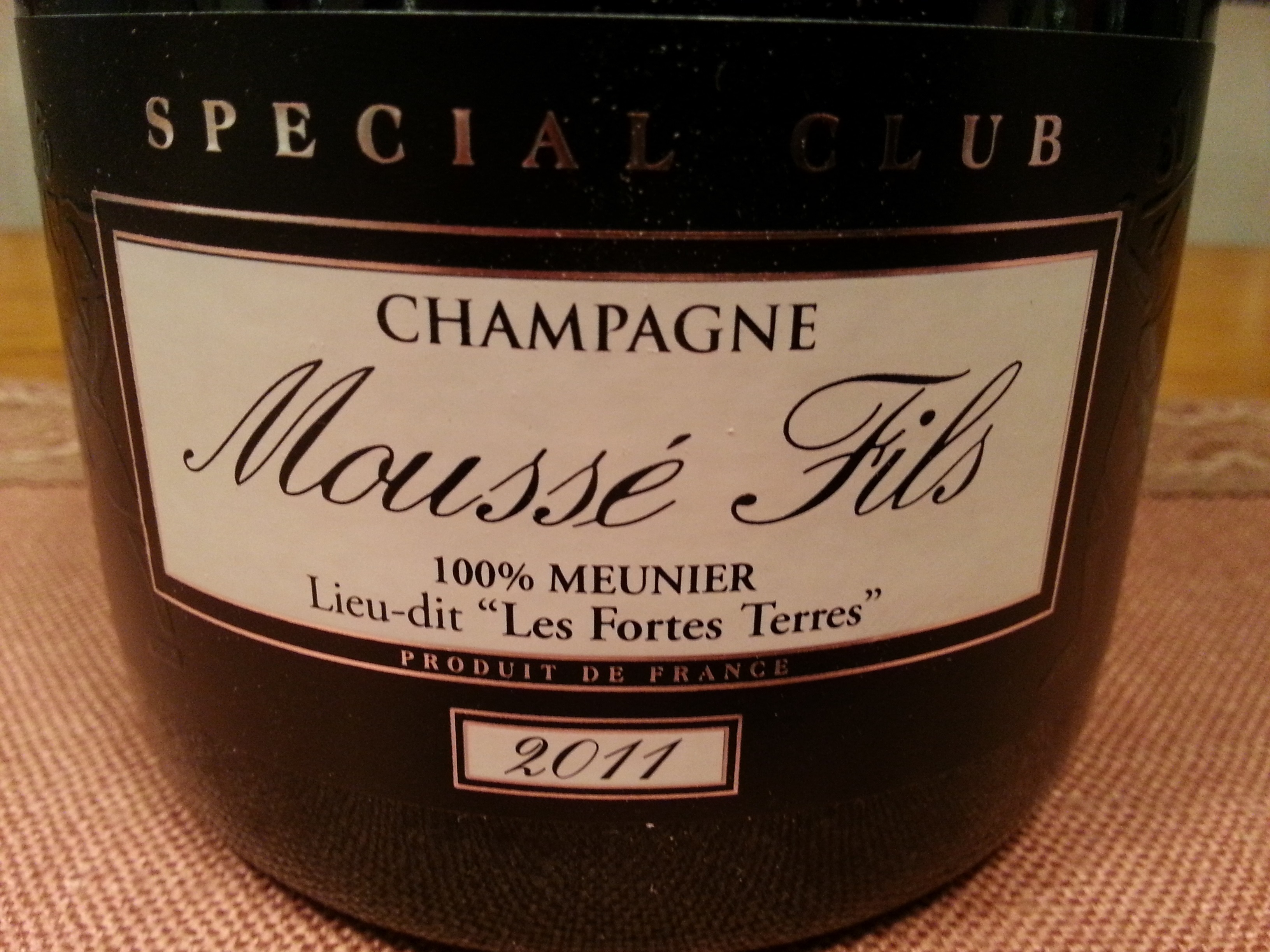 2011 Champagne Special Club Les Fortes Terres | Moussé-Fils