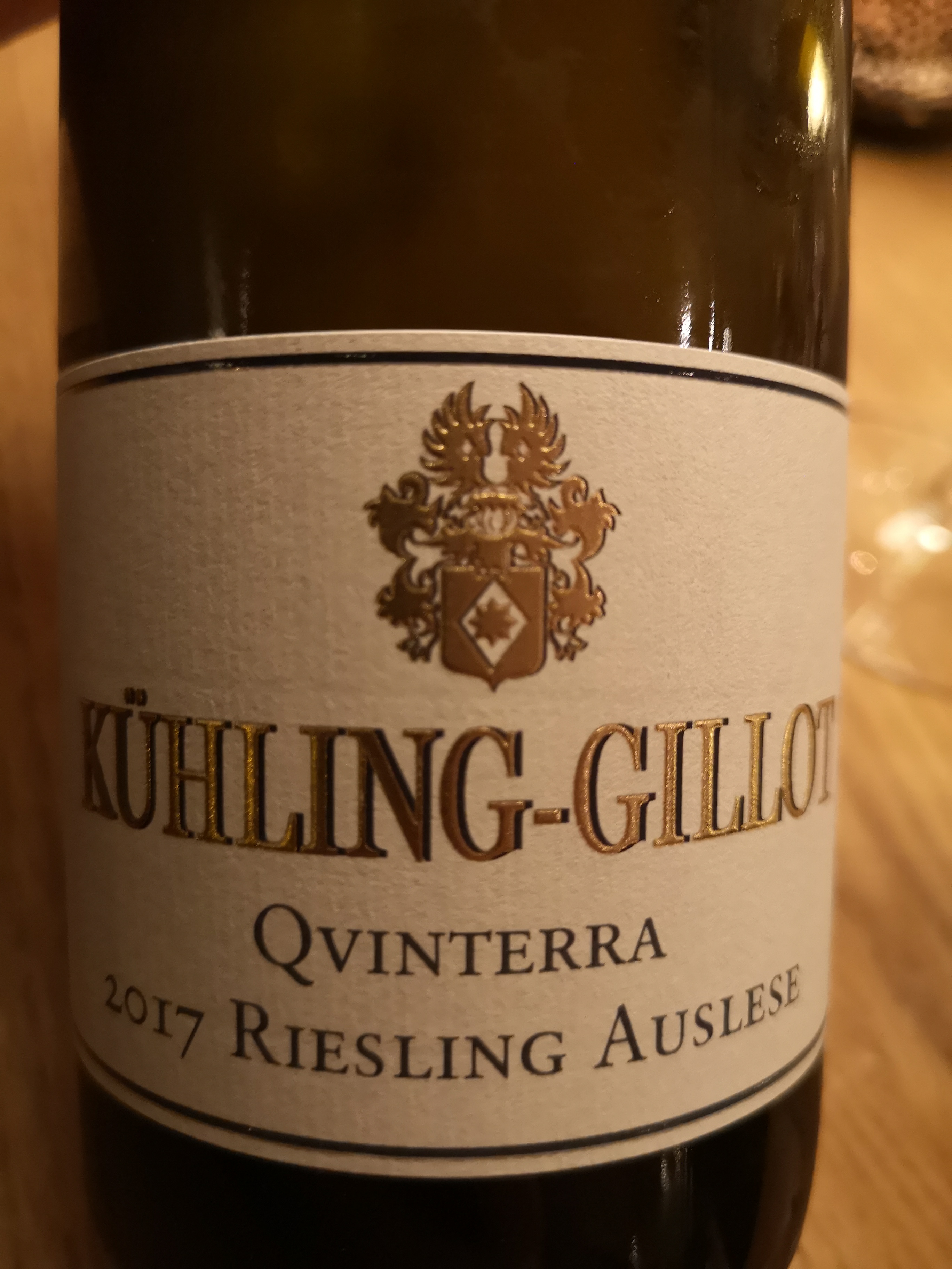 2017 Riesling Auslese Qvinterra | Kühling-Gillot