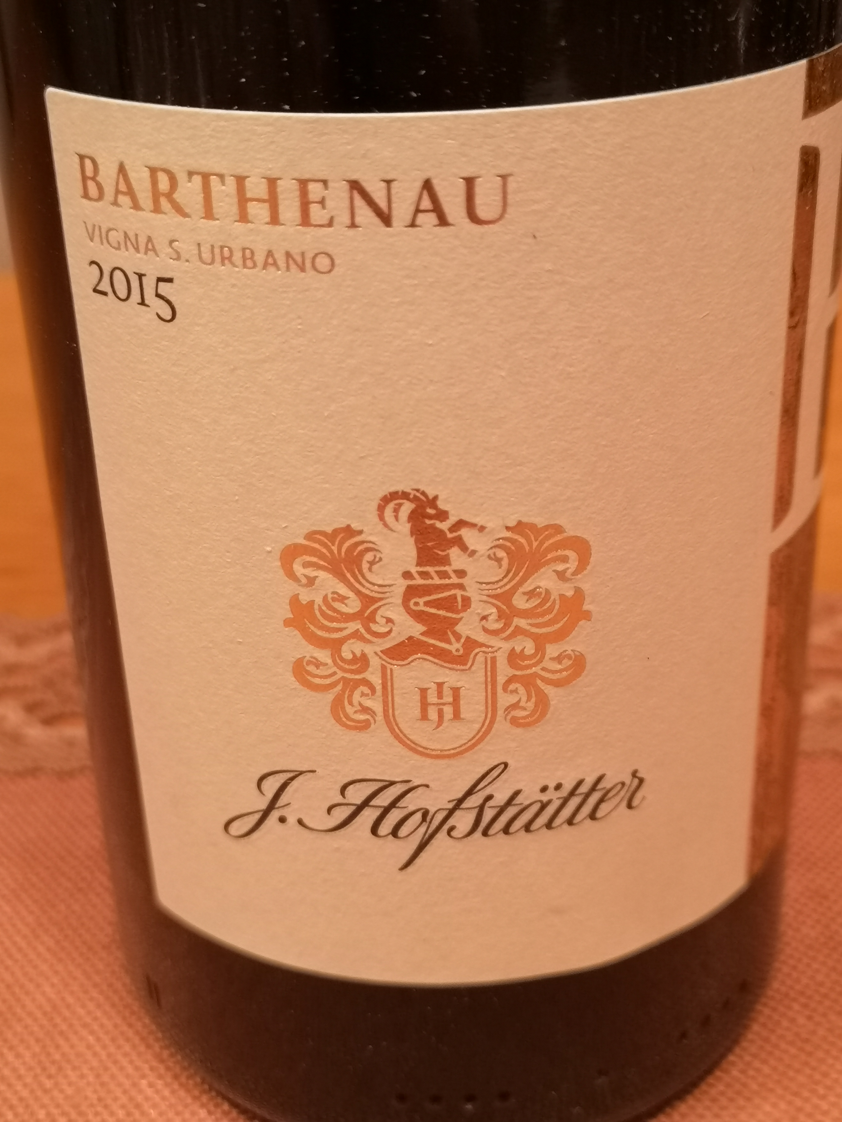 2015 Pinot Nero Barthenau Vigna S. Urbano | Hofstätter