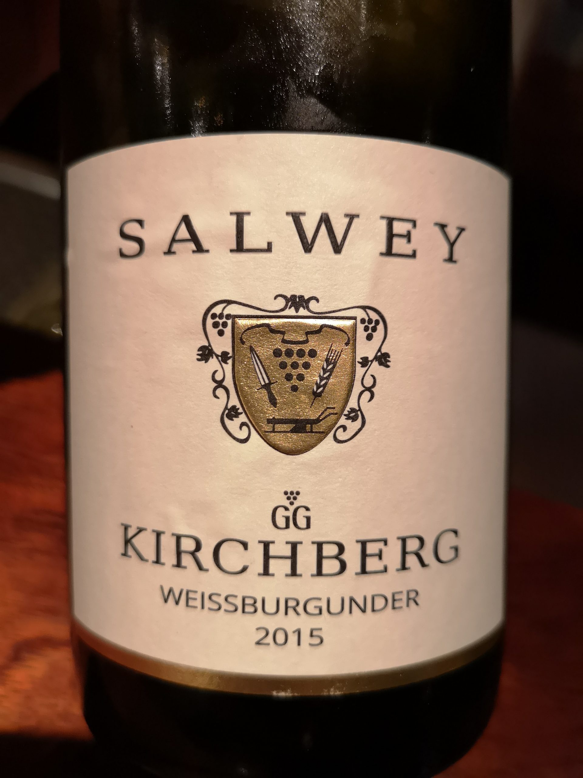 2015 Weissburgunder Kirchberg GG | Salwey