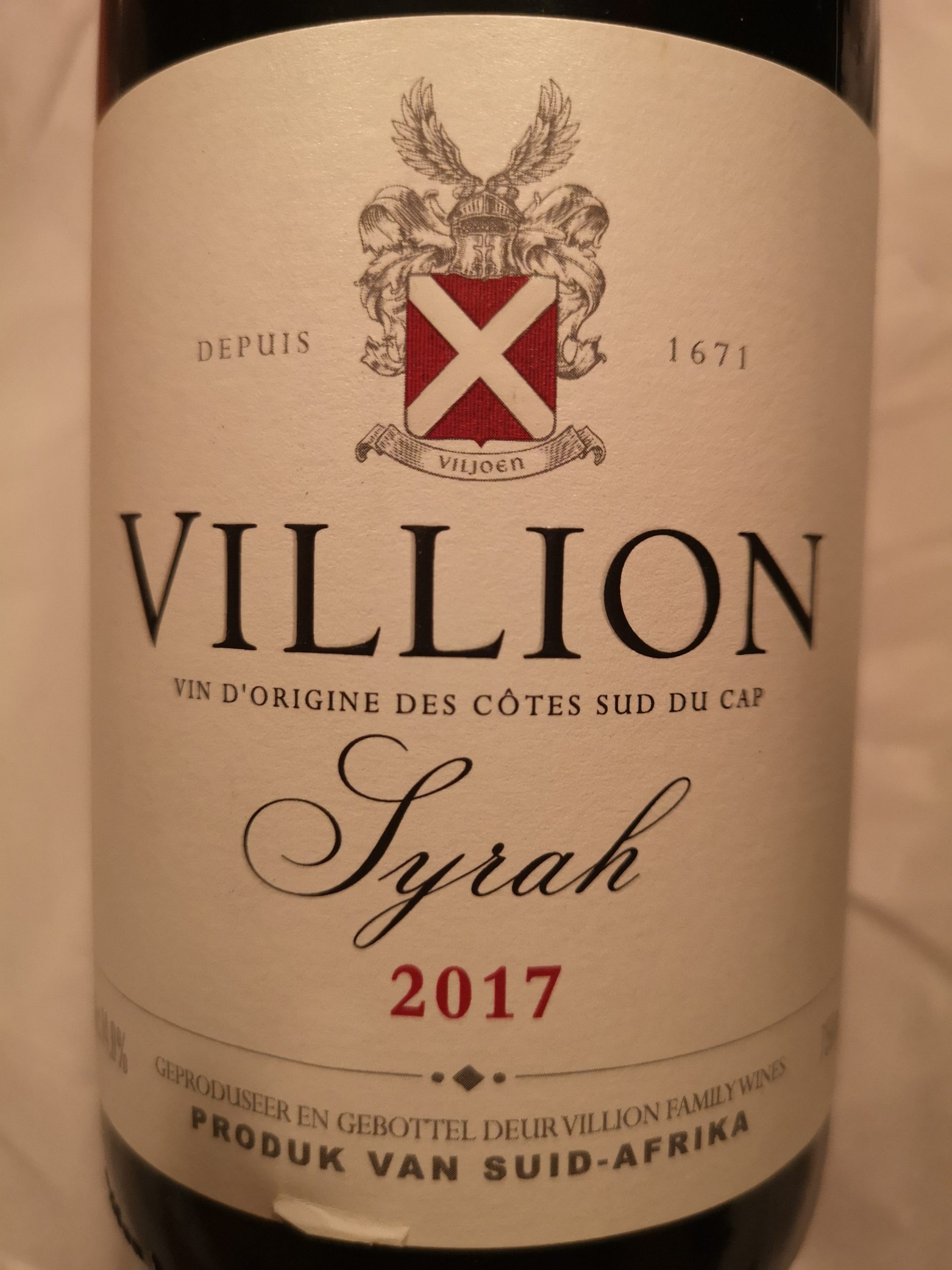 2017 Syrah | Villion