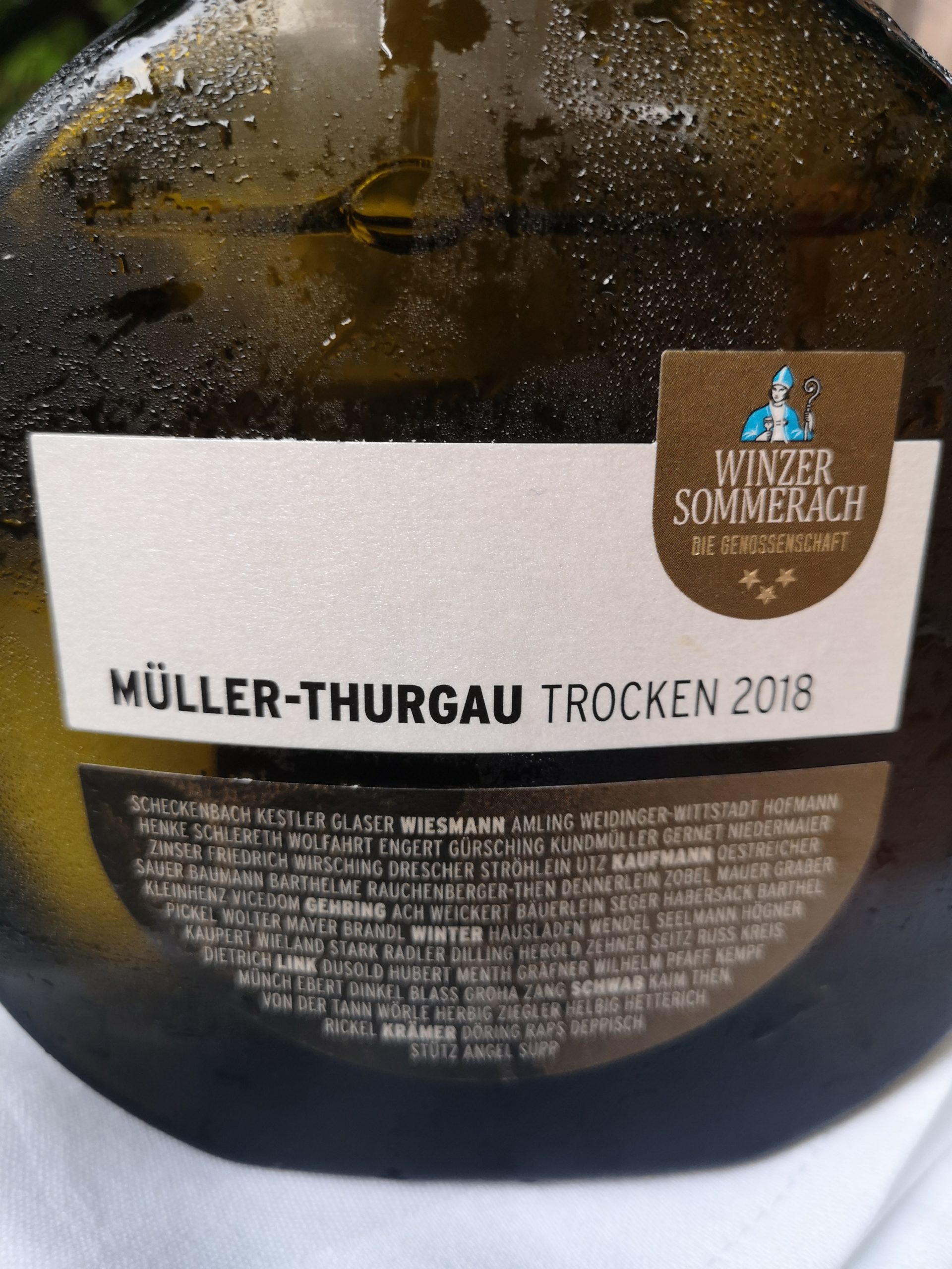 2018 Müller-Thurgau | Winzergenossenschaft Sommerach