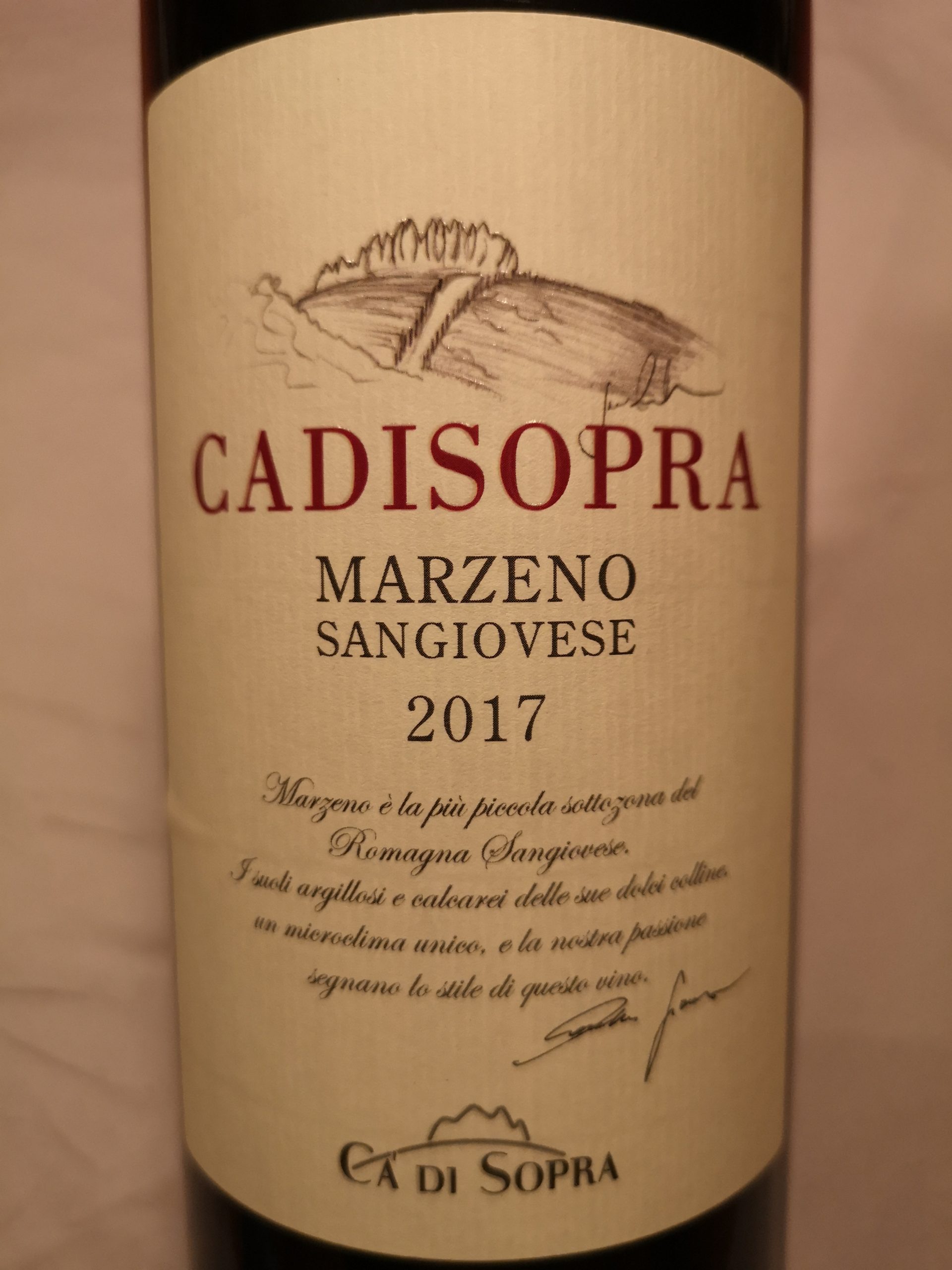 2017 Sangiovese Cadisopra Marzeno | Ca‘ di Sopra