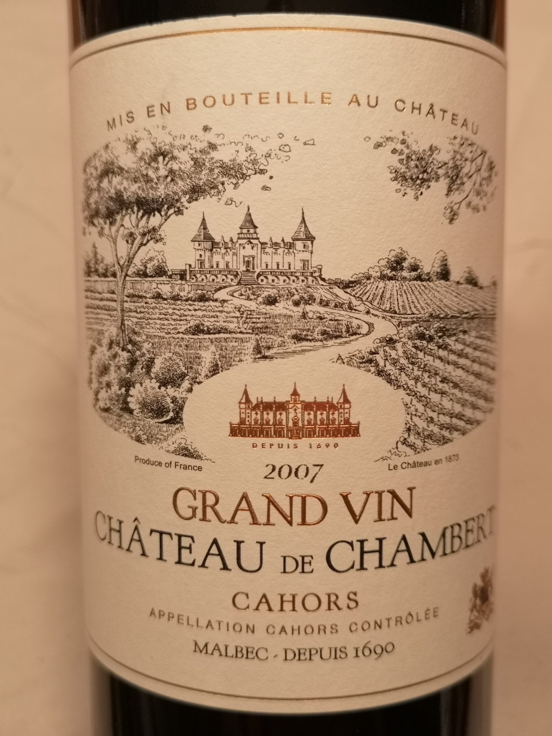 2007 Malbec Grand Vin | Château de Chambert