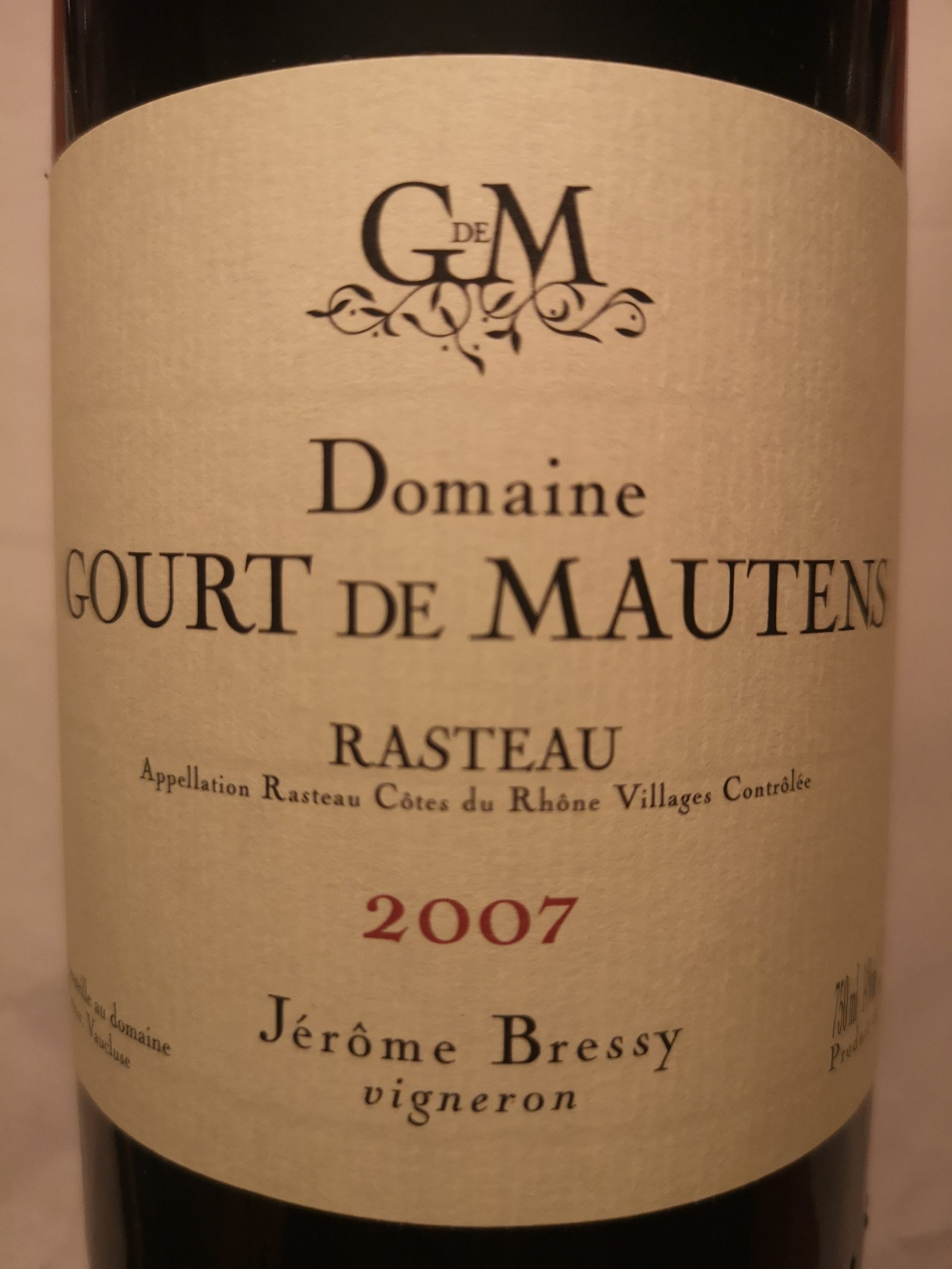 2007 Rasteau | Gourt de Mautens