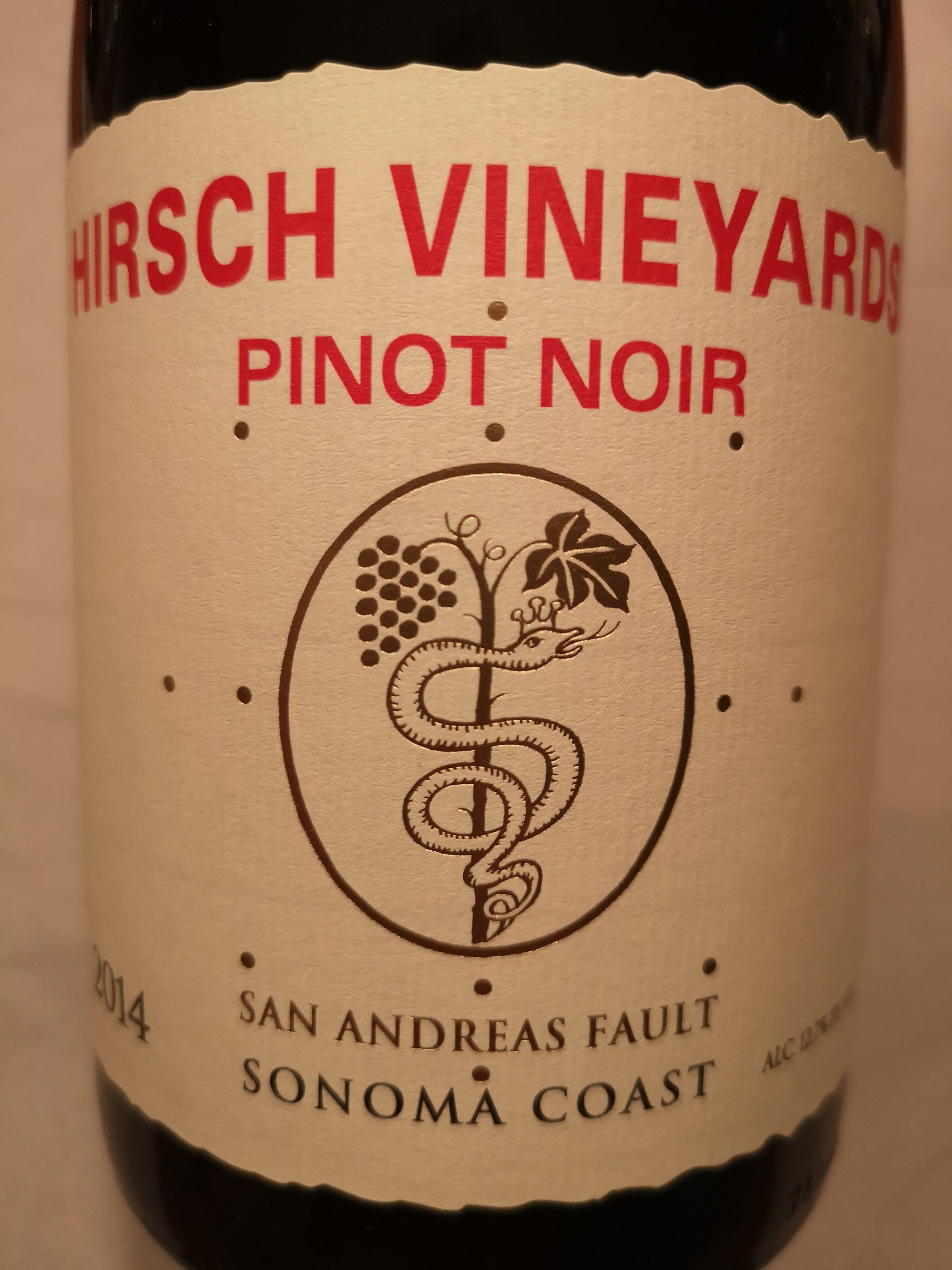 2014 Pinot Noir San Andreas Vault | Hirsch Vineyards