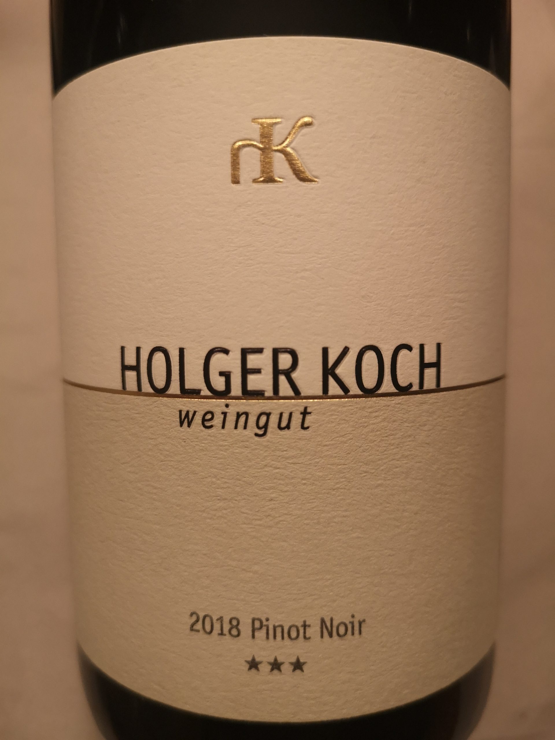 2018 Pinot Noir *** | Holger Koch