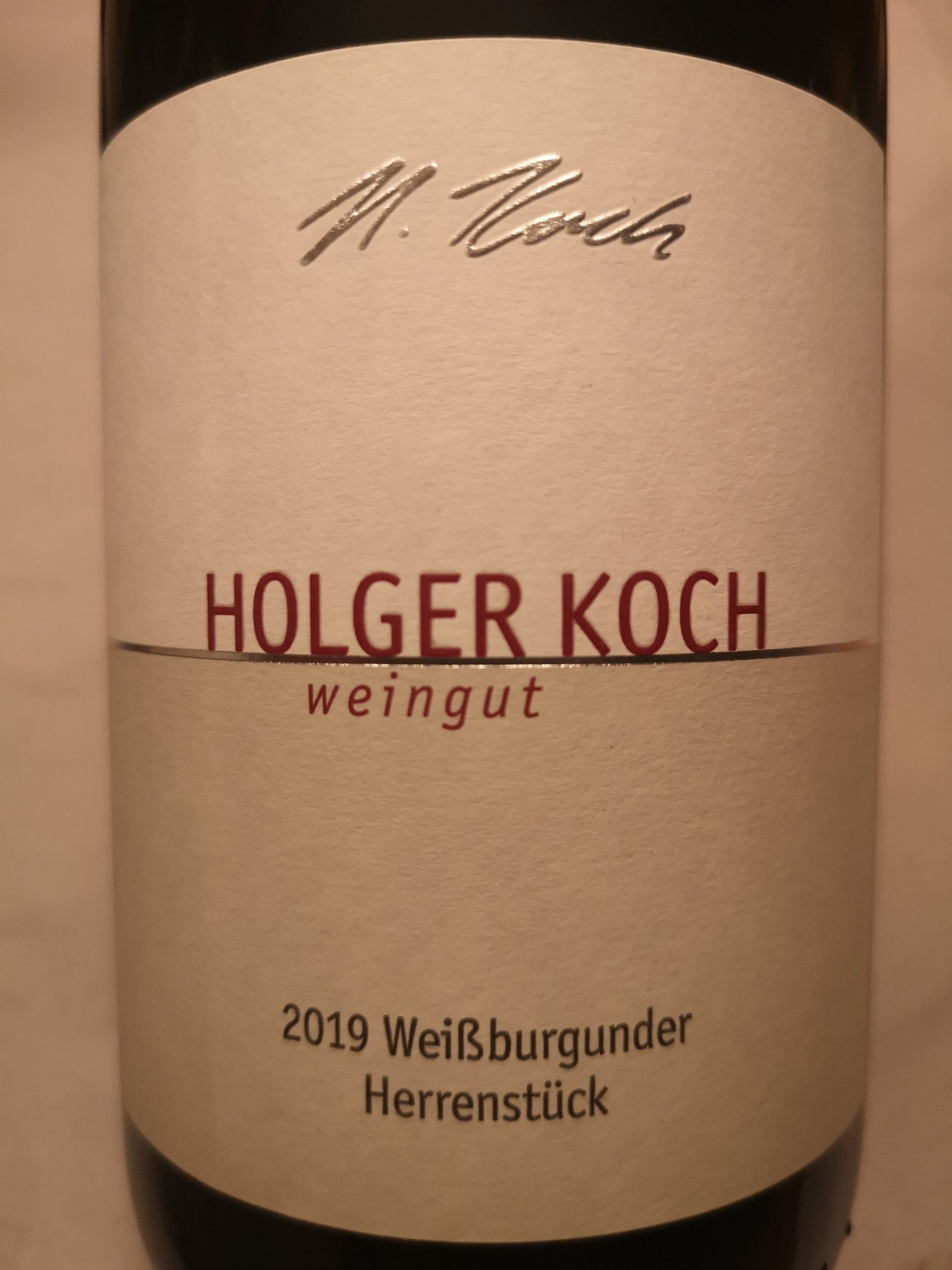 2019 Weißburgunder Herrenstück | Holger Koch