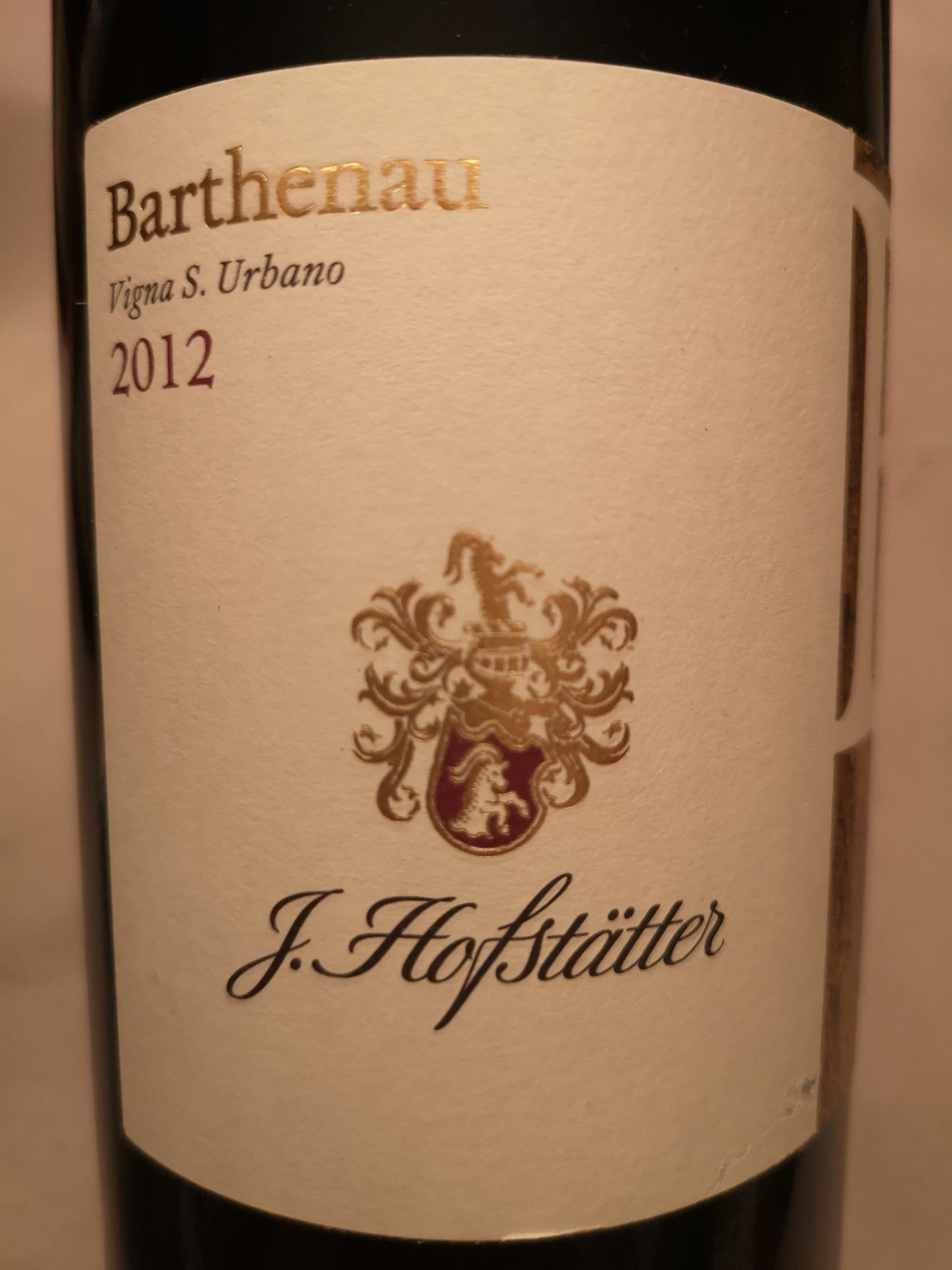 2012 Pinot Nero Barthenau Vigna S. Urbano | Hofstätter