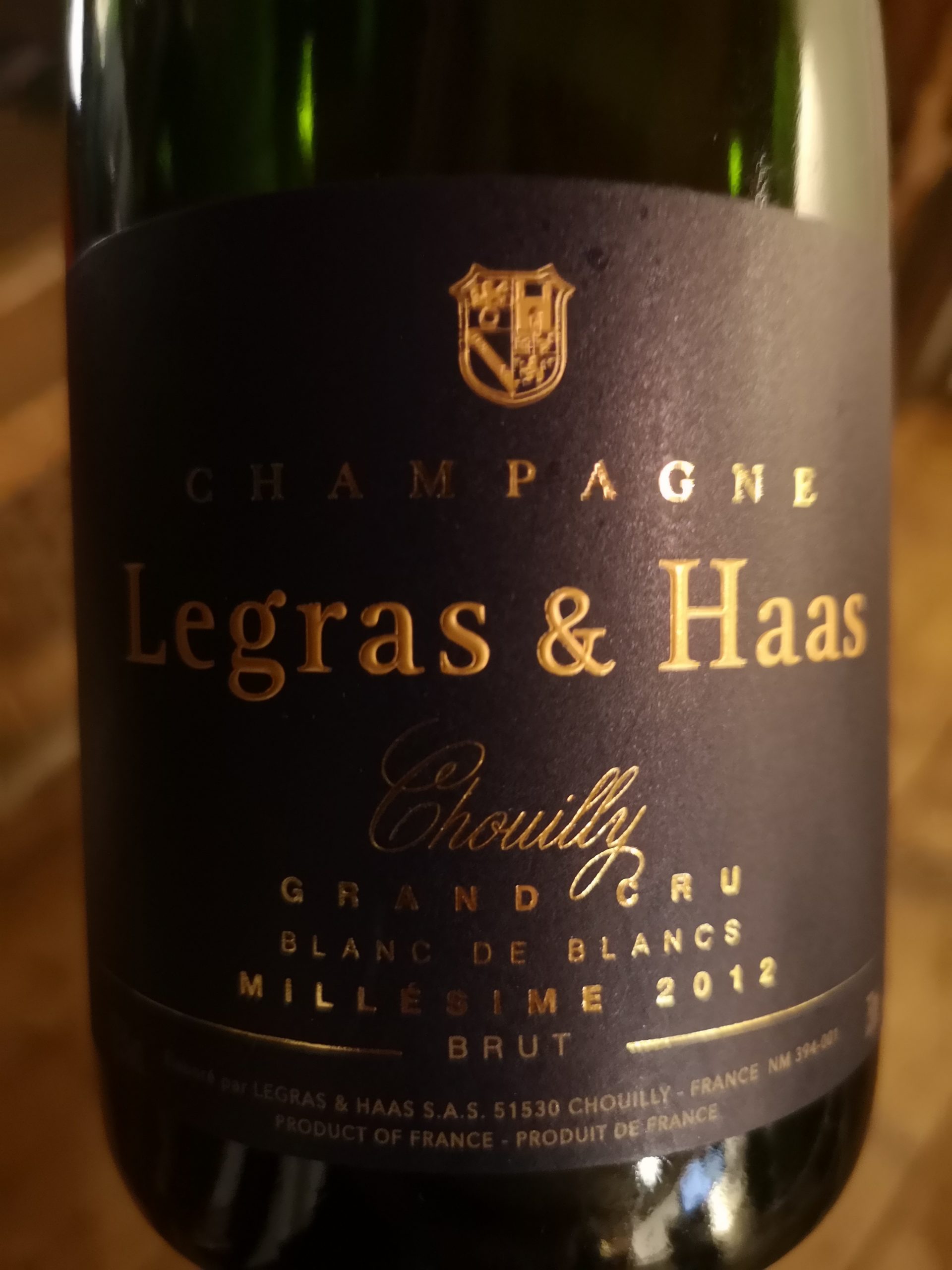 2012 Champagne Millésime BdB | Legras & Haas