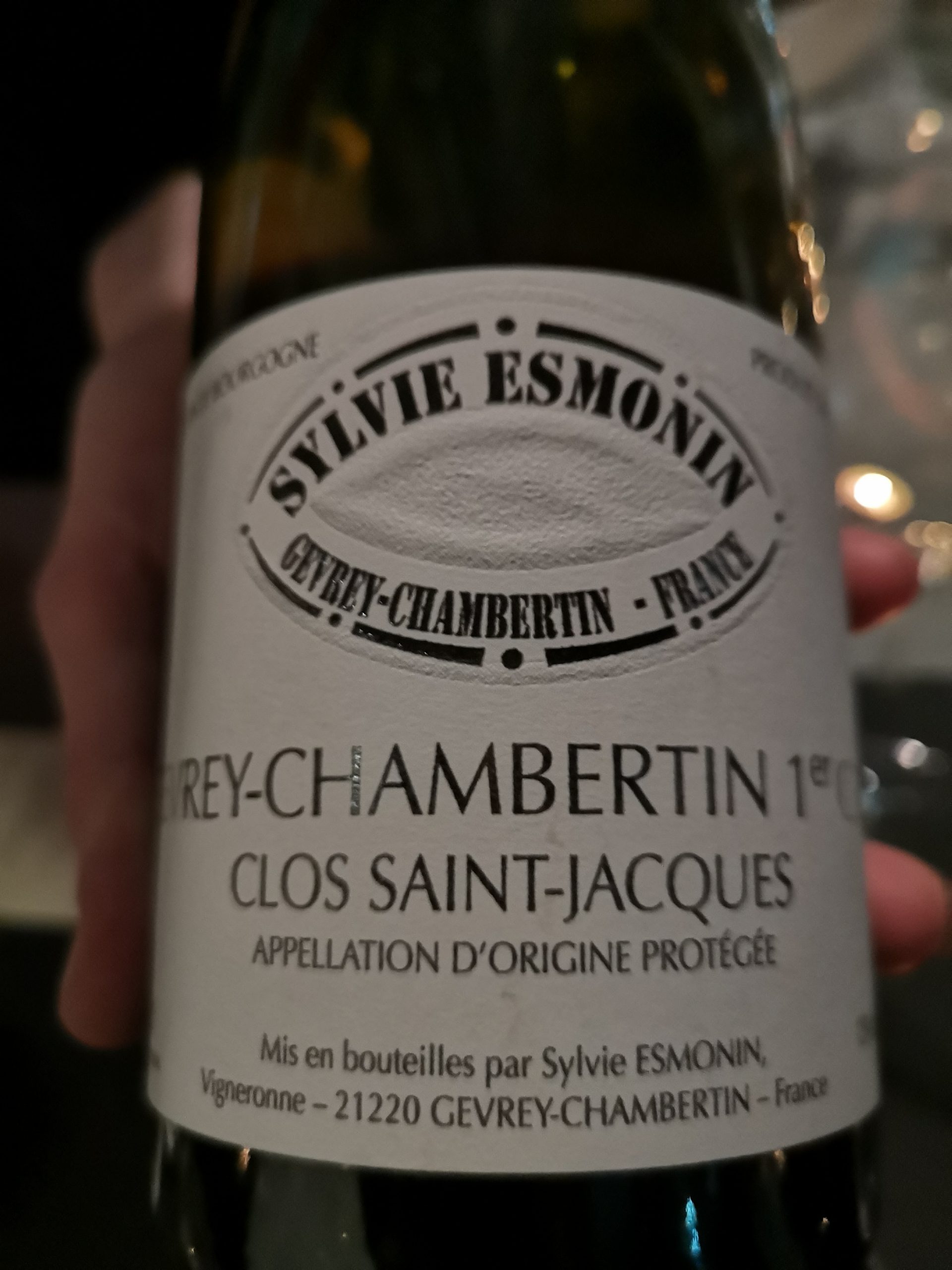 2016 Gevrey Chambertin Clos Saint Jacques 1er Cru | Sylvie Esmonin