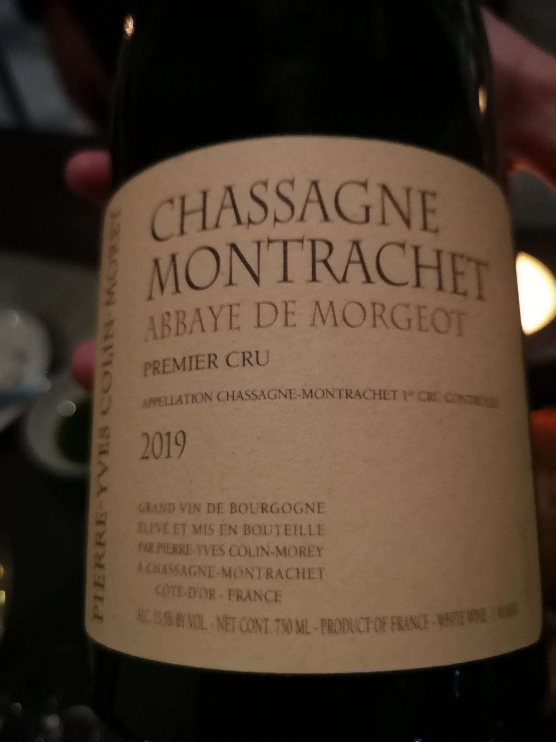 2019 Chassagne-Montrachet Abbaye de Morgeot 1er Cru | Pierre-Yves Colin Morey