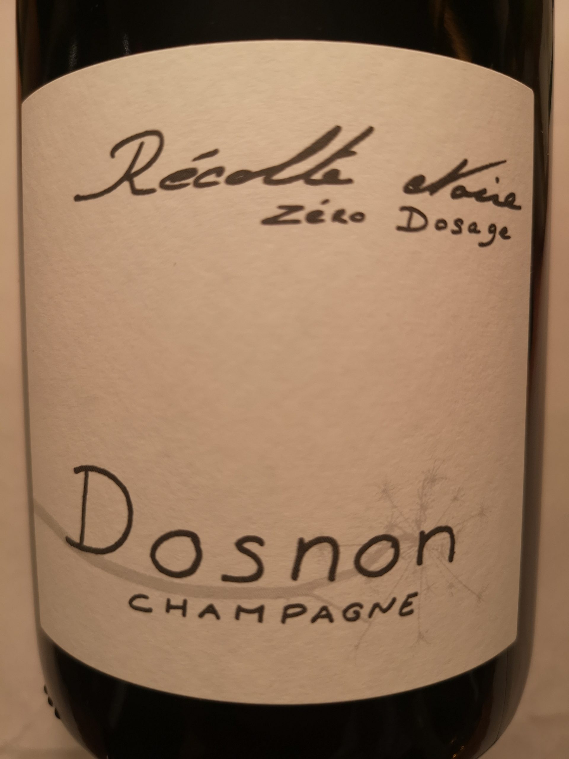 -nv- Champagne Récolte Noire Zéro Dosage | Dosnon