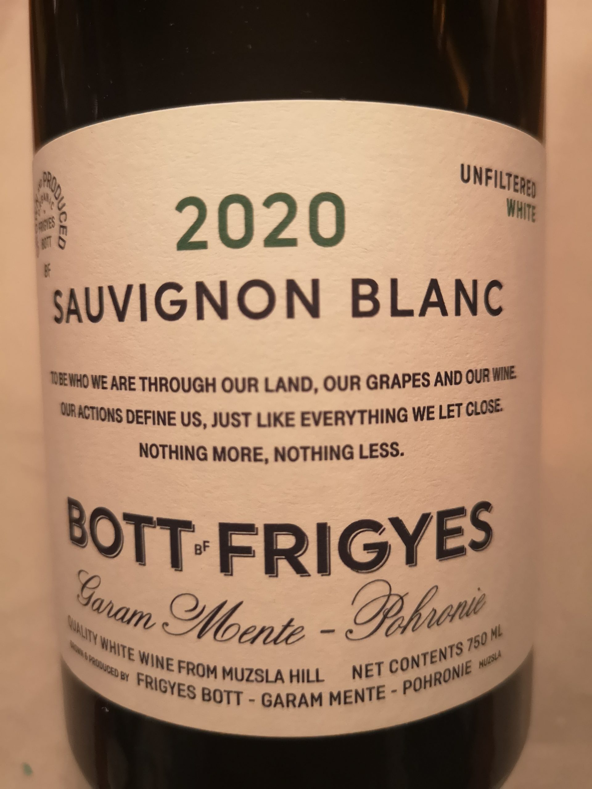 2020 Sauvignon Blanc | Bott Frigyes